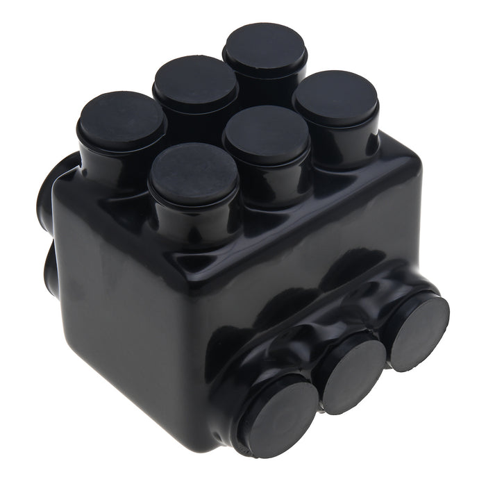 NSI 600 MCM - 6 AWG Stacked Polaris Insulated Multi-Tap Connector 6-Port [Double Sided Entry] (IPLDS600-6)