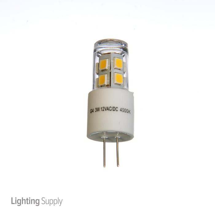 Standard 2.5W LED 4000K 12V 225Lm Bi-Pin G4 Base Bulb (LED-G4-12V-3W-4)