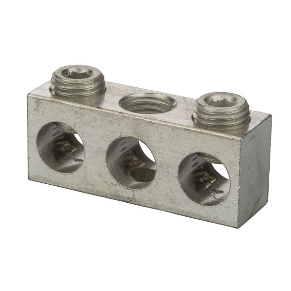 NSI Aluminum Multiple Connector 2/0-14 AWG 3 Holes 2 Circuits-Non UL (2/0-14-32)