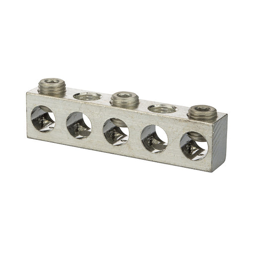 NSI Aluminum Multiple Connector 2/0-14 AWG 5 Holes 3 Circuits-Non UL (2/0-14-524)