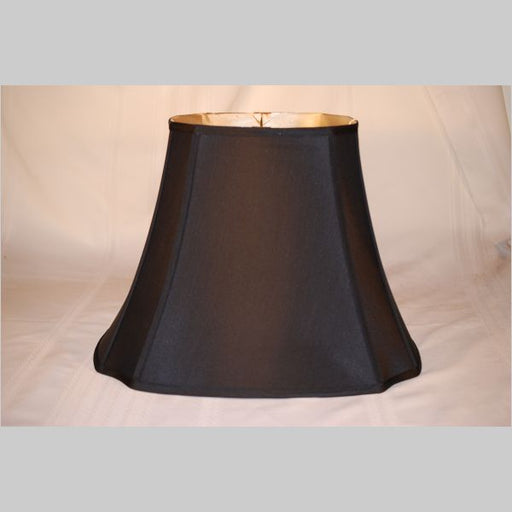 Kirks Lane 18 Inch Black French Oval Shade With Gold Lining (20327B)
