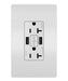 Pass and Seymour Radiant Self-Test GFCI Receptacle Tamper-Resistant 20A With USB Type A/A White (2097TRUSBAAW)