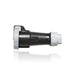 Leviton 20 Amp 347/600V 3-Phase 4-Pole 5-Wire Pin And Sleeve Connector Industrial Grade Watertight - Black (520C5WLEV)