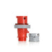 Leviton 20 Amp 277/480V 3-Phase 4-Pole 5-Wire Pin And Sleeve Plug Industrial Grade Watertight - Red (520P7WLEV)