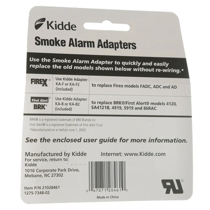 Kidde 21028461 KA-F2 / KA-B2 Quick Convert Adapter — Lighting Supply