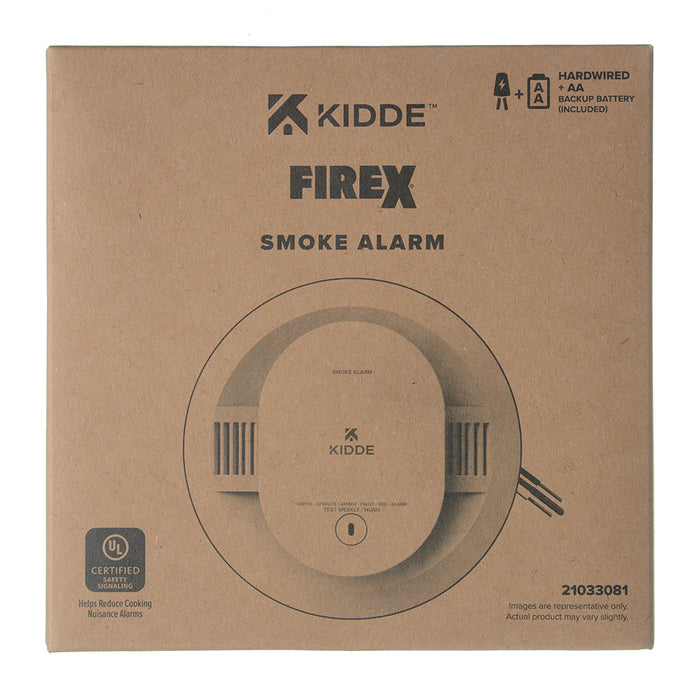 Kidde SMACFEX FireX Smoke Alarm Hardwired With AA Backup Battery (21033081)