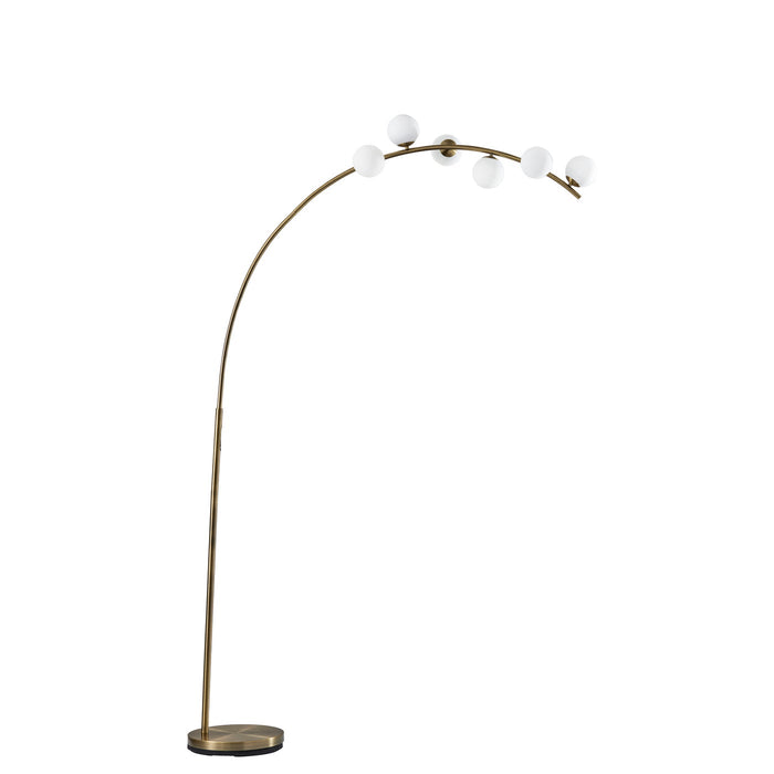Adesso Ronan LED ARC Lamp With Smart Switch Antique Brass (2109-21)
