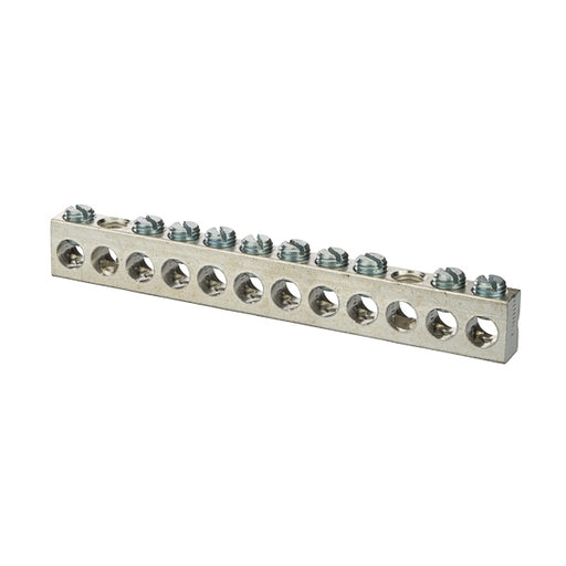 NSI Aluminum Multiple Connector 2-14 AWG 12 Holes 10 Circuits-Non UL (2-14-12311)