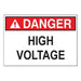 MORRIS Safety Sign High Voltage 7 Inch X 10 Inch (21429)