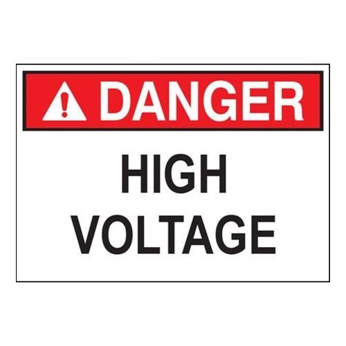 MORRIS Bilingual Safety Sign High Voltage (21440)