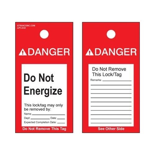 MORRIS Tags Do Not Energize 5-Pack (21524)