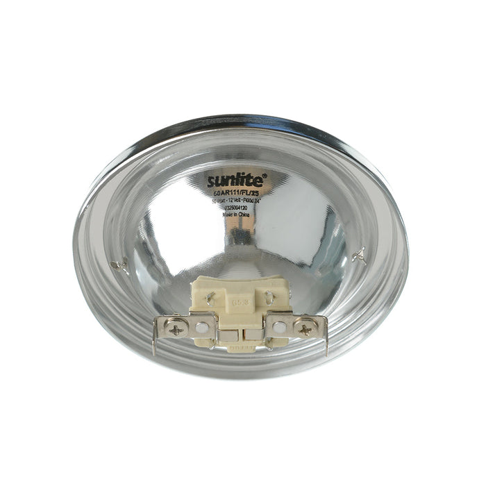 Sunlite 50AR111/FL/12V Halogen 3200K 12V 50W 650Lm AR AR111 Screw Terminal G53 Dimmable (21535-SU)