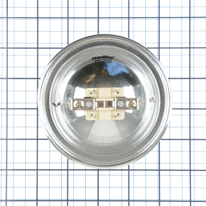 Sunlite 50AR111/FL/12V Halogen 3200K 12V 50W 650Lm AR AR111 Screw Terminal G53 Dimmable (21535-SU)