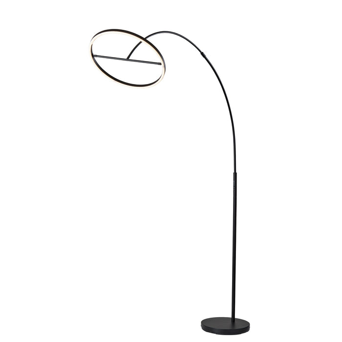 Adesso Falcon LED ARC Lamp With Smart Switch Black (2154-01)