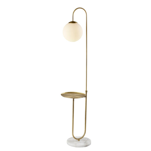 Adesso Terra Shelf Floor Lamp Antique Brass (2159-21)