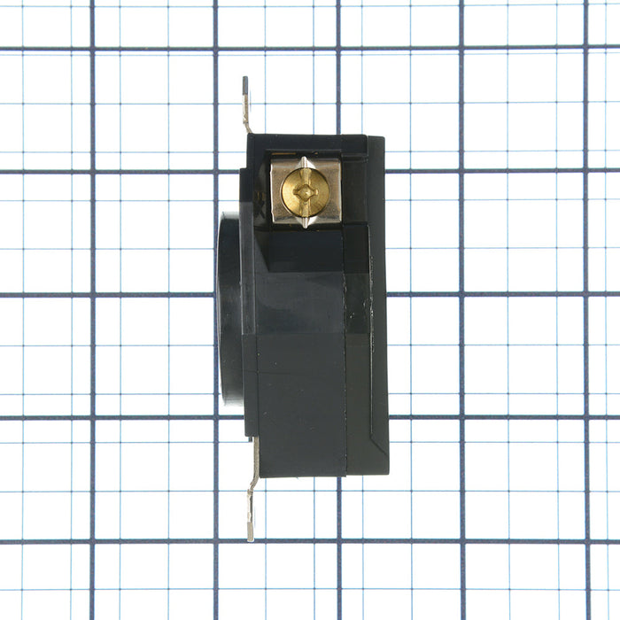 Leviton 20 Amp 250V NEMA L6-20R 2P 3W Flush Mount Locking Receptacle Industrial Grade Grounding V-0-MAX Black (2320)