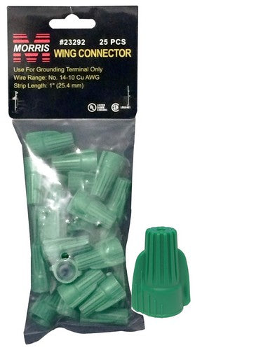 MORRIS Green Grounding Connector Small Pack (23292)