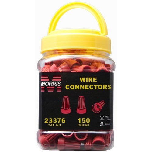 MORRIS P6 Red Wire Connector Small Jar 150 Pieces (23376)