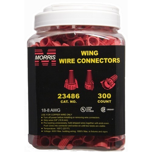 MORRIS Red Wing Connectors Large Jar 300 Pieces (23486)
