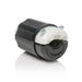 Leviton Black And White Lever Edge 20A 125/250V Locking Plug 3-Pole 4-Wire NEMA L14-20P Grounding Industrial Grade (2411E)