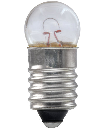 Standard .5 Amp G3.5 Incandescent 2.5V Mini Screw Base Miniature Bulb (#245)