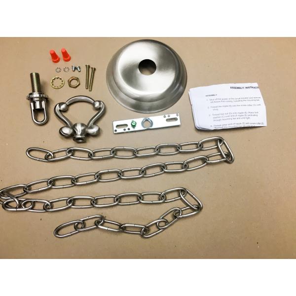 SATCO/NUVO Convertible Pendant Hardware For 76/433 Brush Nickel Finish (25-1403)