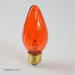Standard 25W F15 Flame Incandescent 120V Medium (E26) Base Amber Decorative Bulb (25F15/Amber)