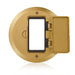 Leviton 1-Gang Floor Box Assembly Blank Decora Brass Round Cover (25251-DB)