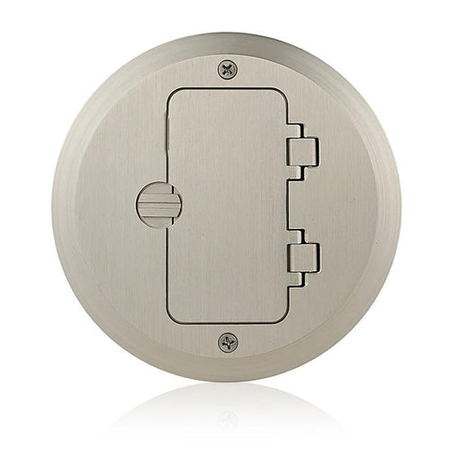 Leviton 1-Gang Floor Box Assembly Blank Decora Nickel-Plated Round Cover (25251-DN)