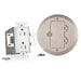 Leviton 15A Tamper-Resistant 1-Gang Floor Box Assembly Nickel Round Cover (25251-TDN)