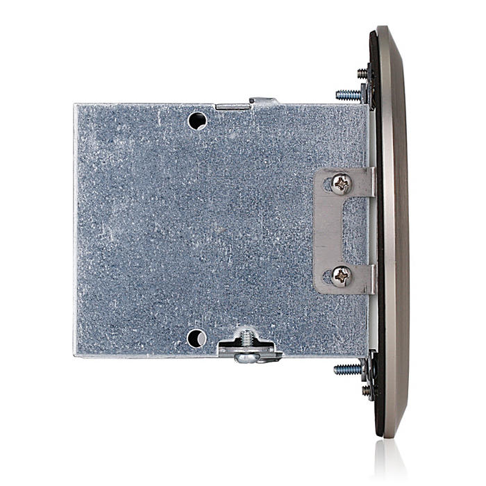 Leviton 15A Tamper-Resistant 1-Gang Floor Box Assembly Nickel Round Cover (25251-TDN)