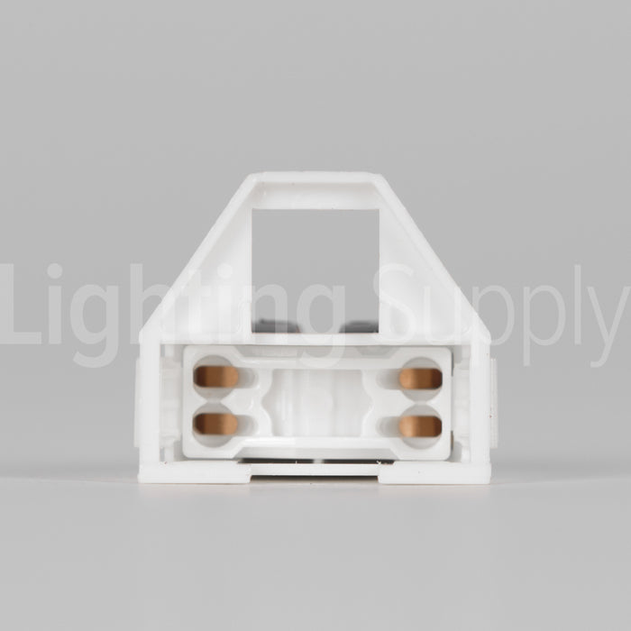 BJB Fluorescent Miniature Bi-Pin 15.8mm T5 Push-in Socket - No Locating Pin (26.620.2004.50)
