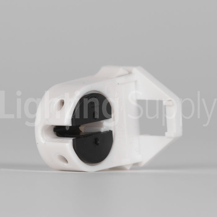 BJB Fluorescent Miniature Bi-Pin 15.8mm T5 Push-in Socket - No Locating Pin (26.620.2004.50)