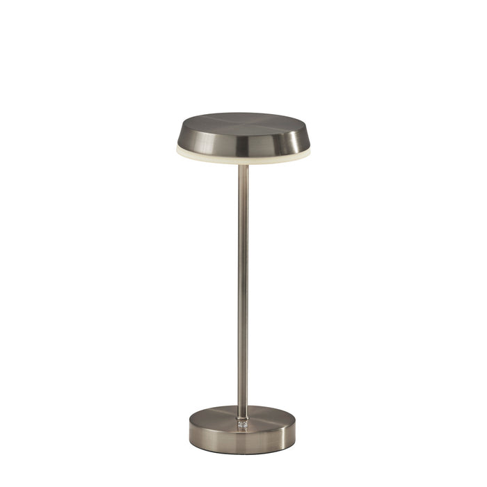 Adesso Tommy LED Cordless Table Lamp Brushed Steel (2600-22)