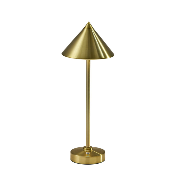 Adesso Ritchie LED Cordless Table Lamp Antique Brass (2601-21)
