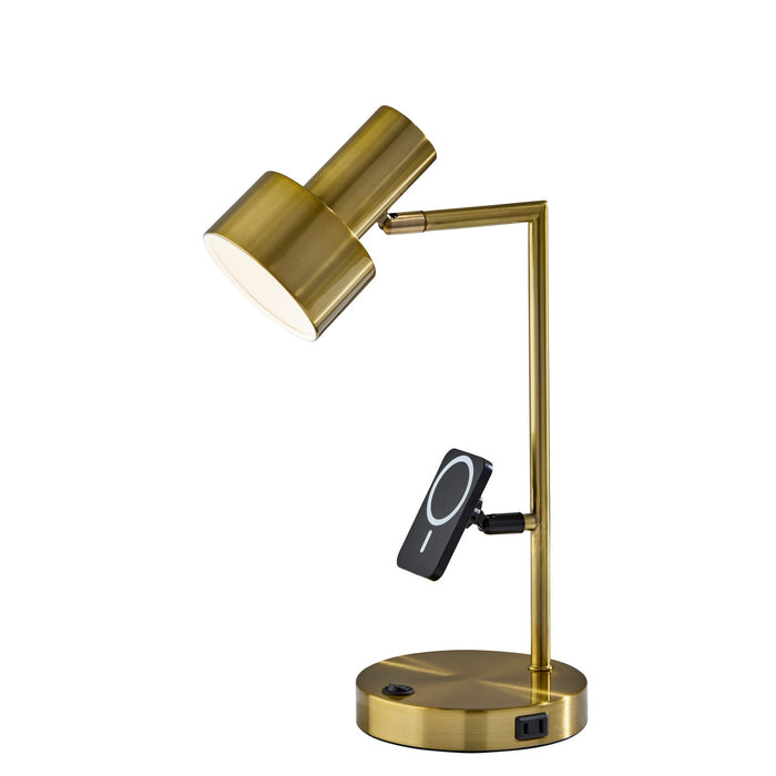 Adesso Rowe Desk Lamp Antique Brass (2606-21)