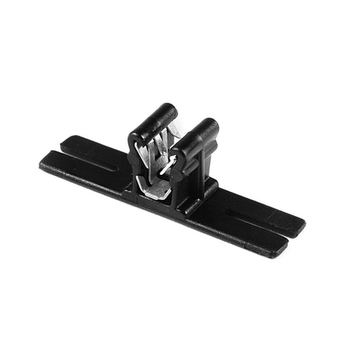 HellermannTyton Edge Clip And Tape Clip Panel Thickness 0.04 Inch-0.12 Inch 1.6 Inch Long PA66HIRHS Black 500 Per Package (151-03401)