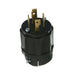 Leviton 30 Amp 125/250V NEMA L14-30P 3P 4W Locking Plug Industrial Grade Grounding All Black (2711-B)