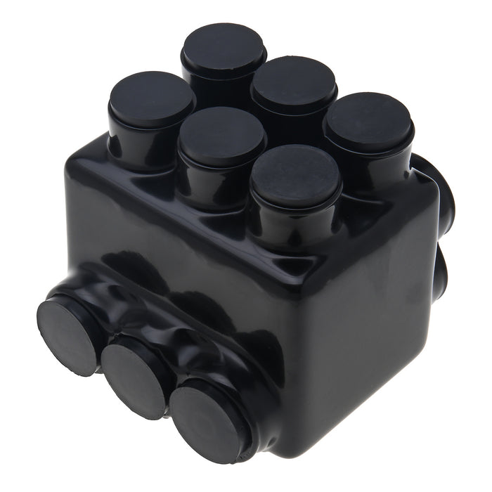 NSI 600 MCM - 6 AWG Stacked Polaris Insulated Multi-Tap Connector 6-Port [Double Sided Entry] (IPLDS600-6)