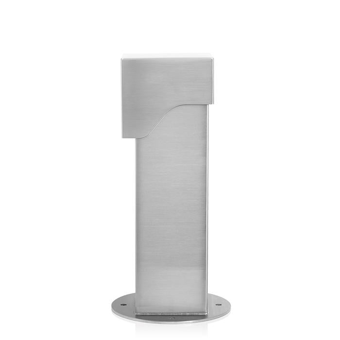 Leviton Power Pedestal 2-Gang Surface Mount Lockable Hinge Top 18 Inch Brushed Stainless Steel (2PH18-S)