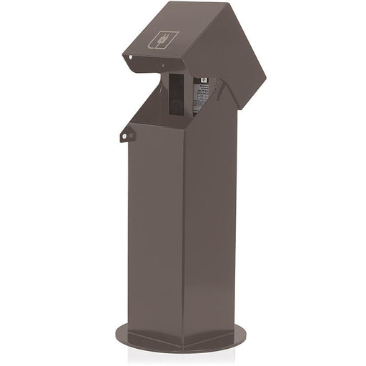 Leviton Power Pedestal 2-Gang Surface Mount Lockable Hinge Top 18 Inch Bronze (2PH18-Z)