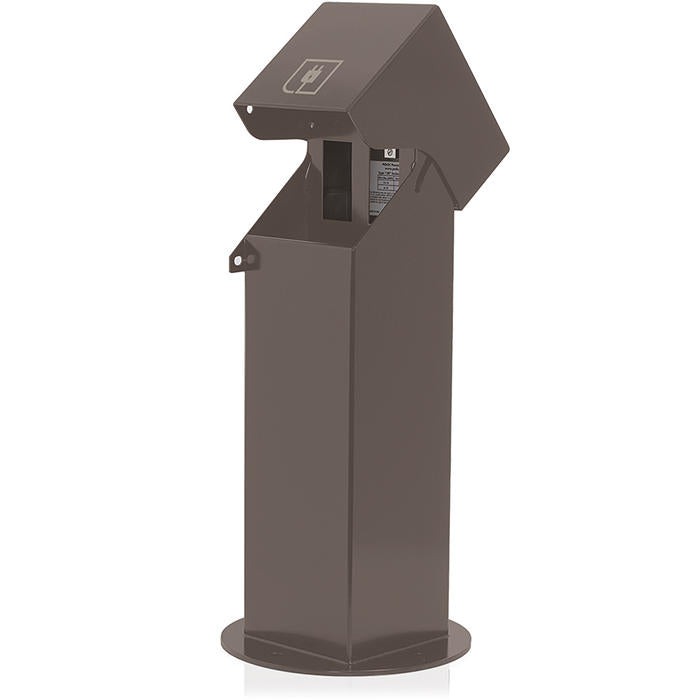 Leviton Power Pedestal 2-Gang Surface Mount Lockable Hinge Top 18 Inch Bronze (2PH18-Z)