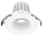 Lotus LED Lights 2 Inch Round Recessed White Trim LED 9W CCT Selectable 2700K/3000K/3500K/4000K/5000K Baffle White Reflector 36 Degree Air Tight 90 CRI (JXL-COB02-R09W-5CCT-WH-2RR-BF-WH)