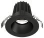 Lotus LED Lights 2 Inch Round Recessed Black Trim LED 9W CCT Selectable 2700K/3000K/3500K/4000K/5000K Smooth Black Reflector 36 Degree Air Tight 90 CRI (JXL-COB02-R09W-5CCT-BK-2RR-SM-BK)