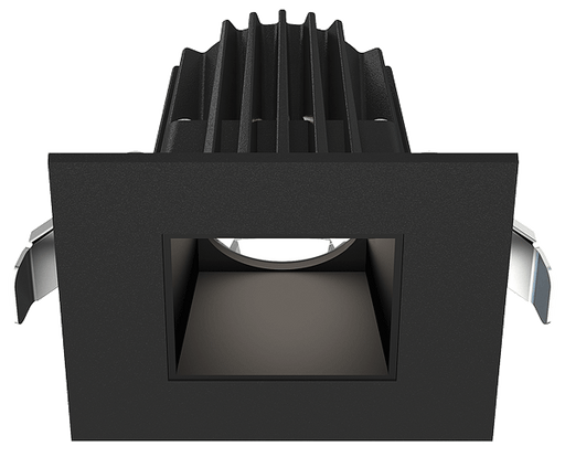 Lotus LED Lights 2 Inch Square Recessed Black Trim LED 9W CCT Selectable 2700K/3000K/3500K/4000K/5000K Smooth Black Reflector 36 Degree Air Tight 90 CRI (JXL-COB02-S09W-5CCT-BK-2SR-SM-BK)