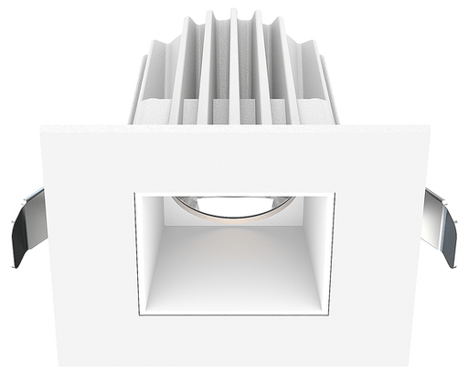 Lotus LED Lights 2 Inch Square Recessed White Trim LED 9W CCT Selectable 2700K/3000K/3500K/4000K/5000K Smooth White Reflector 36 Degree Air Tight 90 CRI (JXL-COB02-S09W-5CCT-WH-2SR-SM-WH)