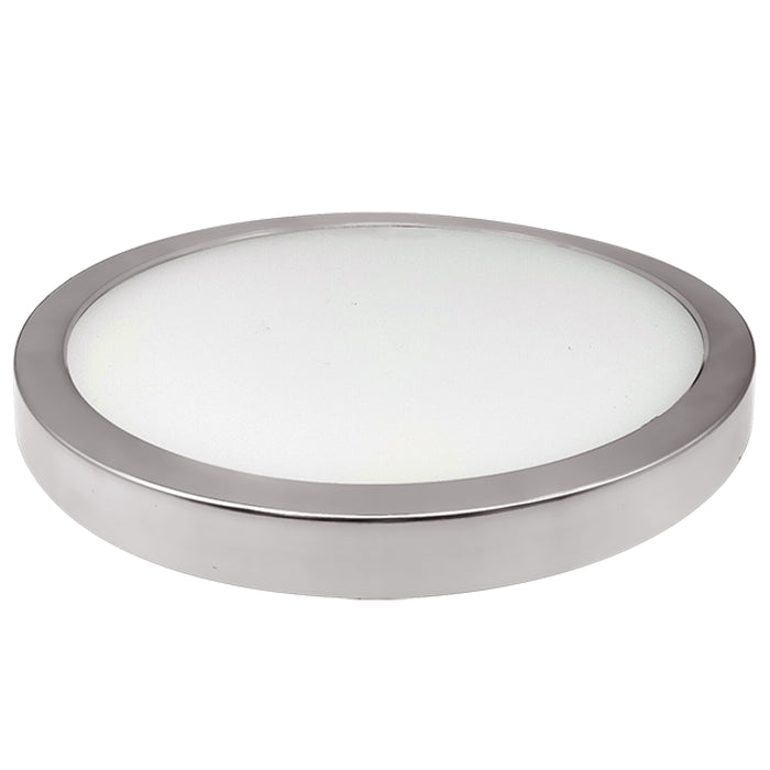 Bulbrite LED14FLUSH/7/930/J/NK/D 14W LED 7 Inch Flush Mount 3000K 1150Lm 120V 90 CRI Dimmable Nickel (773606)