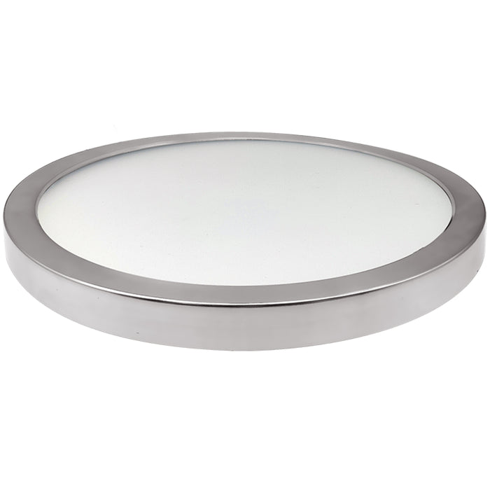 Bulbrite LED17FLUSH/9/930/J/NK/D 17W LED 9 Inch Flush Mount 3000K 1400Lm 120V 90 CRI Dimmable Nickel (773610)