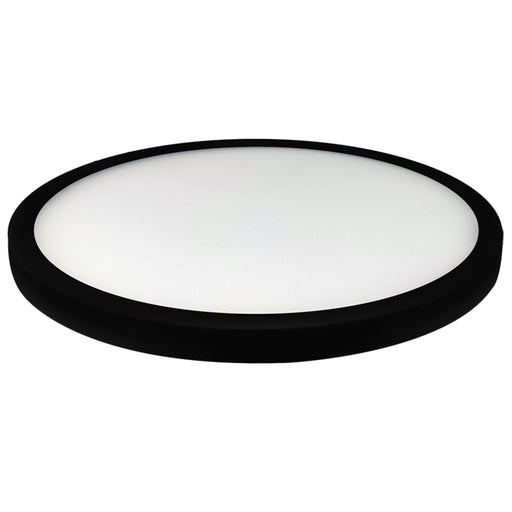 Bulbrite LED17FLUSH/9/930/J/BL/D 17W LED 9 Inch Flush Mount 3000K 1400Lm 120V 90 CRI Dimmable Black (773609)