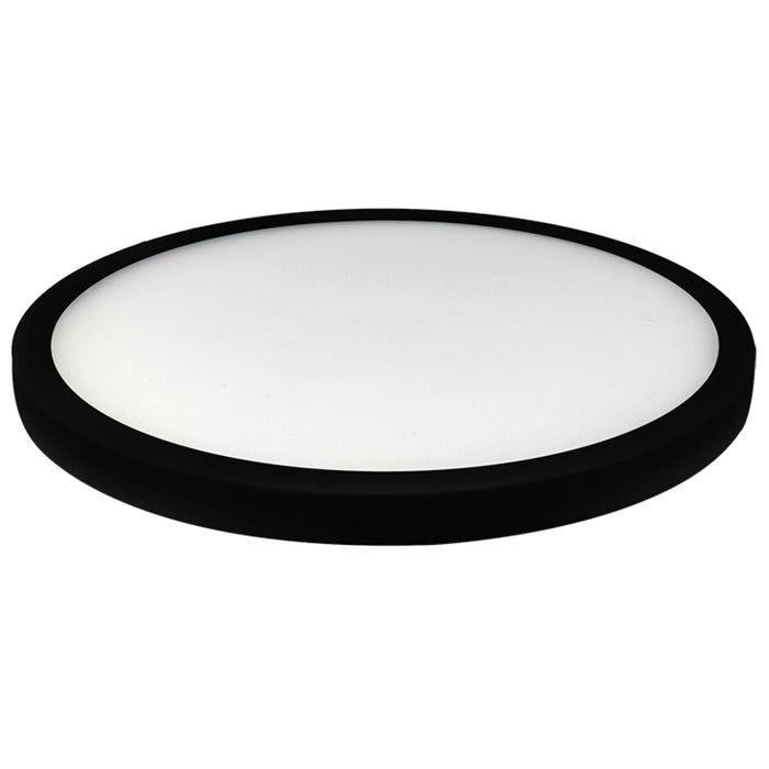 Bulbrite LED17FLUSH/9/930/J/BL/D 17W LED 9 Inch Flush Mount 3000K 1400Lm 120V 90 CRI Dimmable Black (773609)